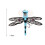 Libellen-Angelköder, Hartköder, 7,5 cm, 6,2 g, mit Haken 7