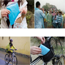 Disposable Rain Poncho Waterproof Emergency Coat for Adults
