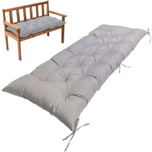 Cushion Garden Terrace Home Kitchen Office Thick Comfortable Cushion 47.24*19.68*3.14inch (Grey)