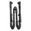 Camping Wagon Handle Universal Foldable Detachable Black 1