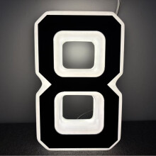 Solar LED House Numbers and Letters 9 Inch IP65 Waterproof