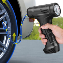 Portable Air Compressor, 150PSI Tire Inflator, 12V Digital Pump, Car Bike Motorcycle Pump, Auto Emergency LED Light, Fast Inflation with Gauge