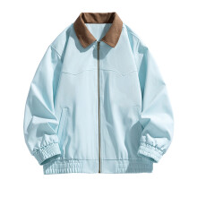 Men's Light Blue Casual Outdoor Jacket Size M