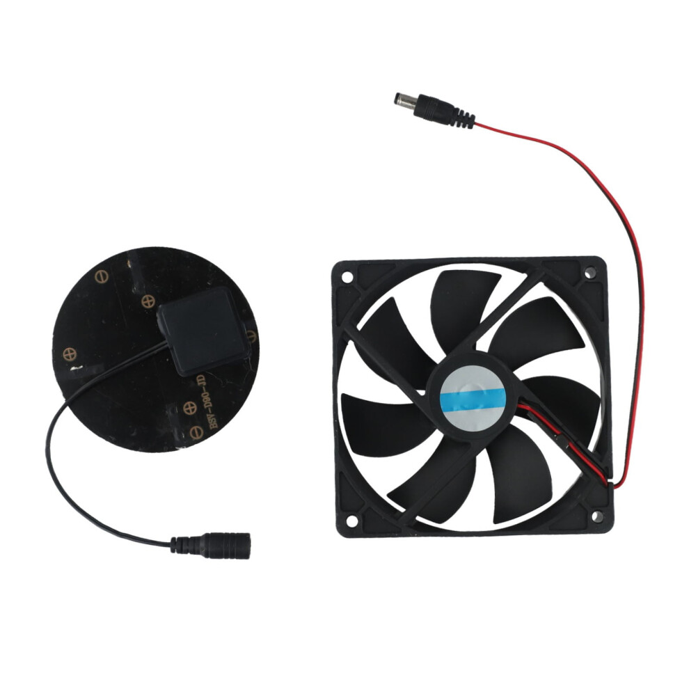 Solar Ventilation Fan For Pet House Chicken Coop Greenhouse 968604632143