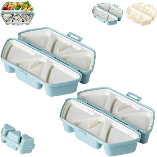 Onigiri Mold Set Silicone Triangle Rice Ball Press 6-Cavity