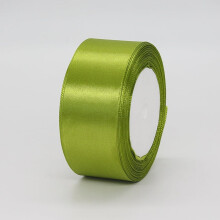 1.75" x 25 Yds Green Satin Ribbon for Crafts, Wedding Decor, DIY Hair Accessories, Gift Wrapping, Valentine’s Bouquets – Compatible with All Craft