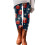 Dameleggings i polyester og spandex med blomsterprint, blå, ankellang 3