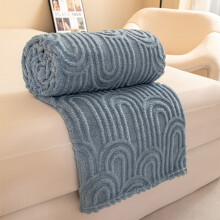 King Size Fleece Blanket 70x80 Inches Blue