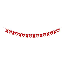 Valentine’s Party Supplies, Valentine's Day Banners and Heart-Shaped Ribbons., Centerpieces, Hanging Decor for Sweetheart Dance and Photo Booth E