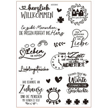 German rub-on water transfer sticker for ceramic mug