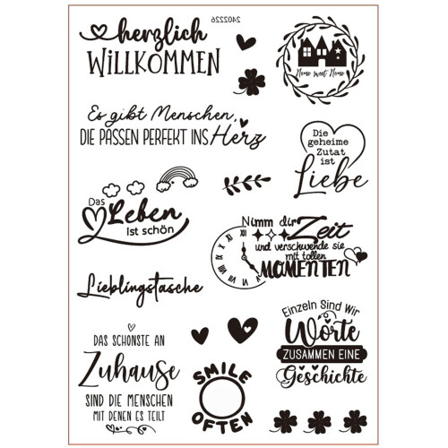 German rub-on water transfer sticker for ceramic mug