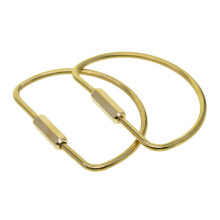 D-Shaped Carabiner Clip Outdoor Camping 2 pcs 68x45mm