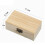 Wooden Rectangle Keepsake Box with Hinged Lid 17.5x12.5x8 1