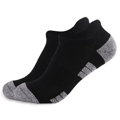 Men's No-Show Ankle Socks Black M