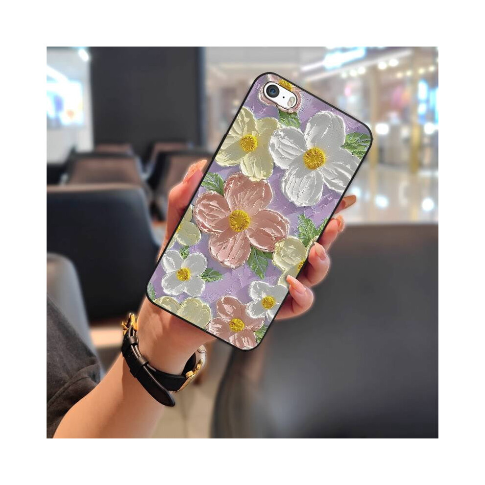 Flower Silicone Phone Case For Iphone 5/5S/Se 939152753024