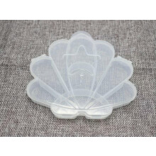 Clear Plastic Box Case compartments Bead Display Storage Container Various Shape-L: Shell 130X115mm