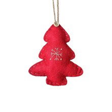 Felt Christmas Pendant Tree Star Red Holiday Decor
