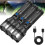 Rechargeable Sky Fire Flashlight with USB Charging, Waterproof Torch for Camping/Emergency, 3 Modes & Digital Display 1