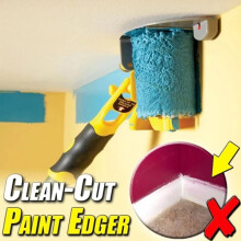 Paint Edger Roller Brush - Wall & Ceiling Painting Tool with 11.8" x 5" Bracket, ABS Plastic, 1 Set, Fast & Easy Paint Edging for Banding