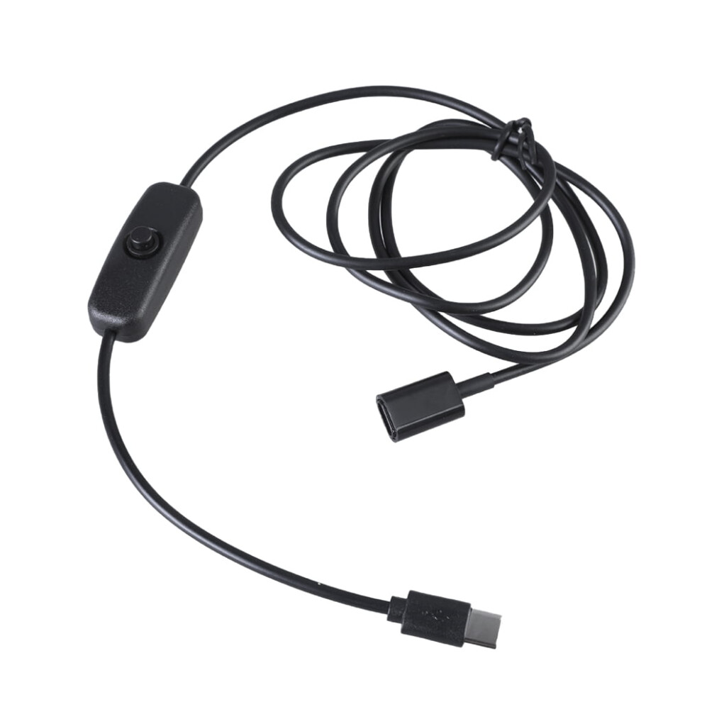 Usb Type-C Male To Female Extension Cable 5V 3A With Switch 939152753659