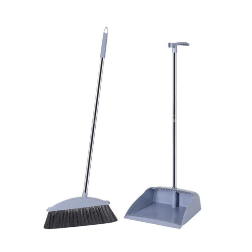 Cleaning Supplies Broom and Dustpan Set with Squeegee