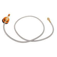 1 Set Propane Converter with Hose for Gas Furnace Converter Camping Stove Tank Adapter Copper Aluminum Alloy