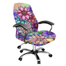 Mandala virágmintás irodai székhuzat, porálló asztali székhuzat, rugalmas szalaggal, rugalmas gamer székhuzat, dekoratív