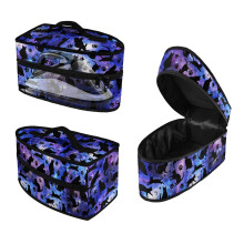 Kleurrijke draagtas met sterrenhemel en kattenprint, inclusief handvat, voor het dragen van een stoomstrijkijzer, reistas (alleen de tas).