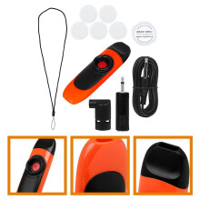 Red Electric Kazoo Set with Flute Diaphragms and Adapter