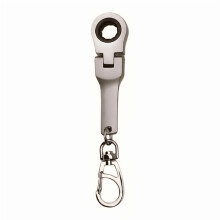 10mm Ratchet Wrench Keychain | Compact Steel Multi-Tool | Quick-Release Adjustable Spanner | Compatible with Bolts & Nuts
