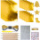 Embossing Foil Sheets Gold Silver 15-Pack 0.07mm 1
