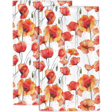 Red Poppies Hand Towels Set of 2 14x28 in