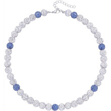Collier de perles de baseball en strass - Collection Bling Ice - Collier chaîne baseball - Cadeau original pour femmes et hommes