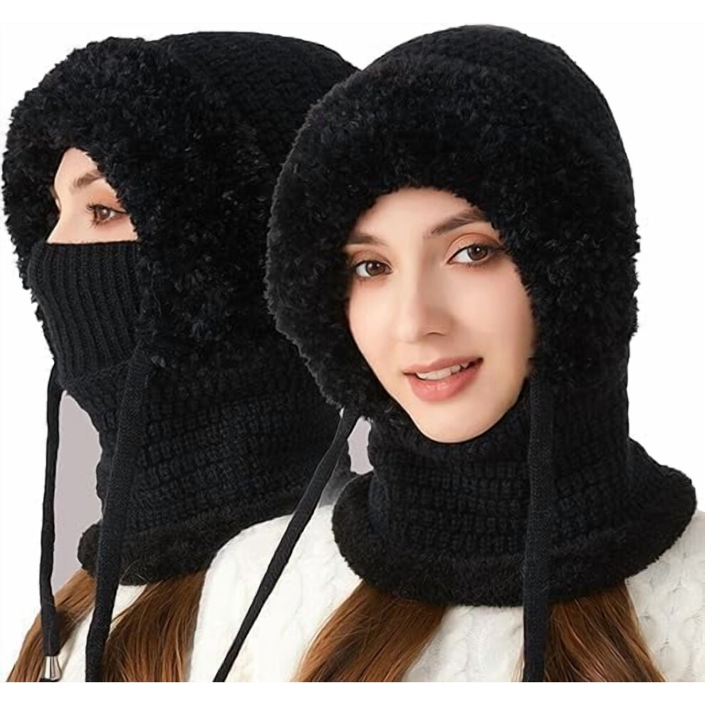 Yepoelrce 3 In 1 Beanie Hat For Women, Windproof Scarf Mask For Outdoor Activities, 55Cm-60Cm 9027700595750