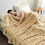 Flannel Blanket Khaki 100x150cm 1