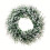 Artificial White Green Leaf Wreath 12 inches 1