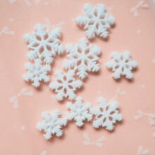 Miniature Snowflakes for Crafts Christmas Resin 50 pcs