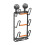 Pot Lid Storage Rack with U-Shaped Slots and Drip Tray 1