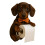3D Printed Dog Toilet Paper Holder Wall Mounted 2
