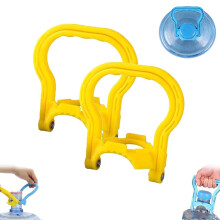 Lot de 2 pinces antidérapantes pour bouteilles d'eau, robustes et dotées d'une large poignée ergonomique et d'un anneau réglable pour bonbonnes