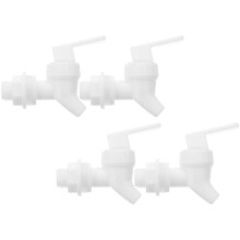 Professional MultiFunction White Bucket Faucet Water Spigot for Home Use Polypropylene 4 Sets
