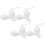 White Bucket Faucet Water Spigot Polypropylene 4 Sets 1