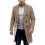 Men's Wool-Blend Overcoat Coffee Brown Size M 1