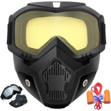 Auto-Darkening Welding Helmet with HD Lens, Large View, Detachable Eye Protection, Compatible with Grinding & Cutting