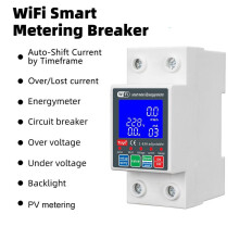 NEW WTDZW-63A/N PV Circuit Breaker Tuya 220v Voltage Current Leakage Protection Mcb Automatic 63A Wifi