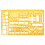 Architectural Engineer Ruler Template 1:50 Scale 1