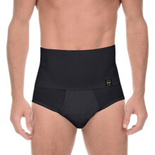 Men's High-Waisted Cotton Shapewear Briefs Tummy Control