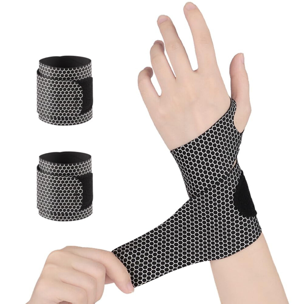Ultra-Thin Wrist Brace Pair for Carpal Tunnel and Arthritis