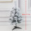 4ft Flocked Artificial Christmas Tree 200 Tips PVC Hinged 1