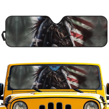 Windshield Sunshade for Jeep Rubicon Sahara TJ JK JKU 2/4